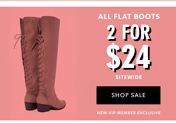 justfab 2 for 24 boots