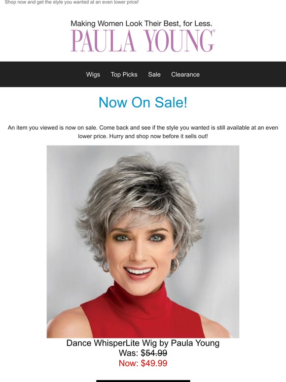 Paula Young One of your favorite items is now on sale! Milled