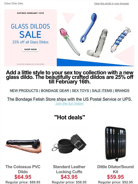 Bondage Fetish Store Add A Little Style To Your Sex Toy Collection With A New Glass Dildo The 4491