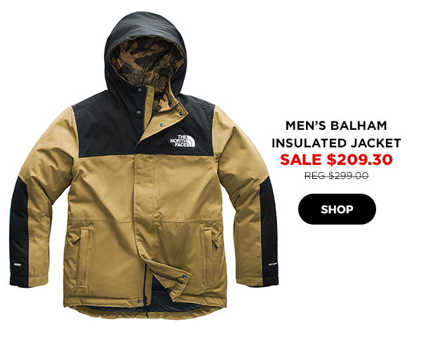 north face men's balham insulated jacket
