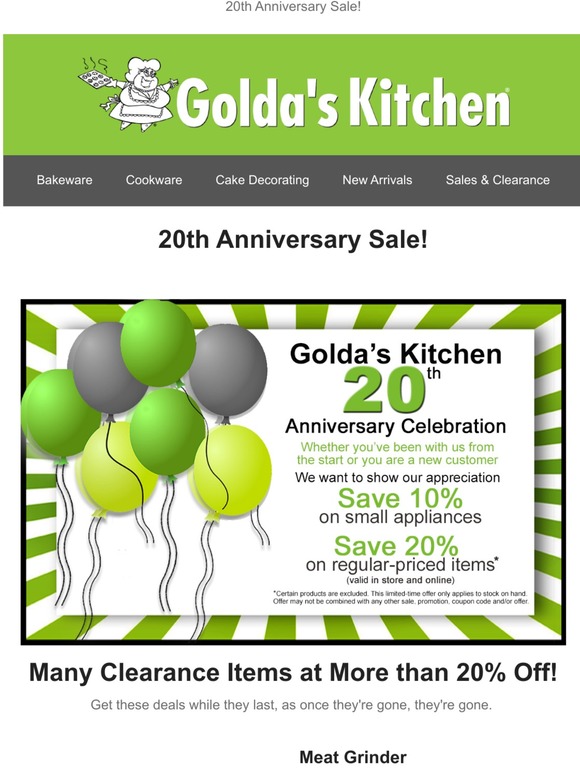 Our 20th Anniversary Sale Ends Soon - Shop Now!