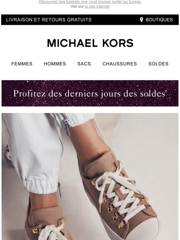 basket homme michael kors solde