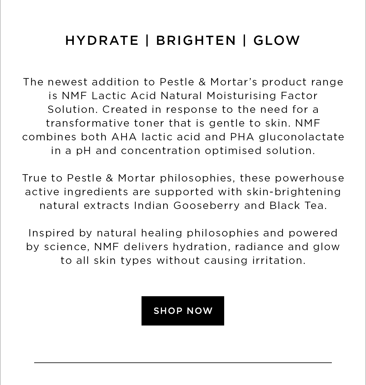 pestle and mortar acid toner