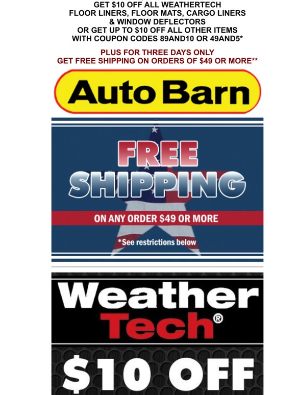 WeatherTech All-Weather Floor Mats - Free Shipping