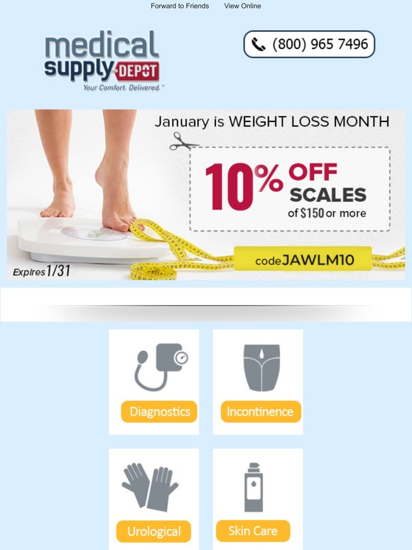 Medical Supply Depot National Weight Loss Month Is Coming To An End