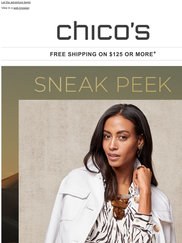 Chico's Be the FIRST to shop our NEW collection Milled