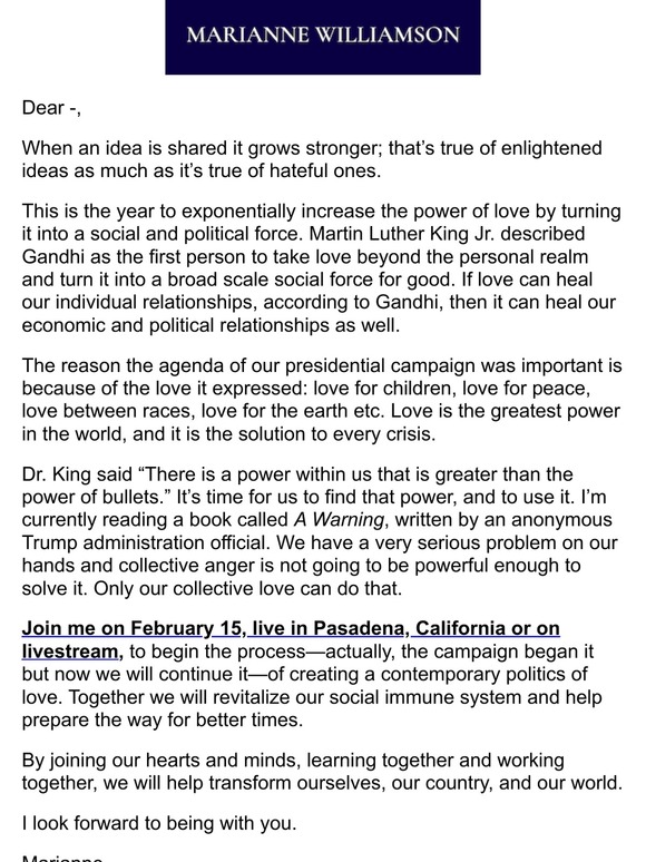 Our collective love and what it can do