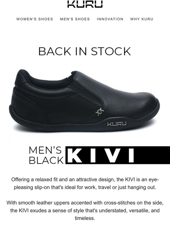 kivi men's slip on shoe from kuru