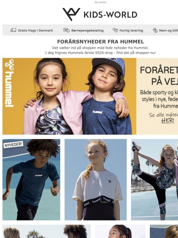 Forfærdeligt Forskudssalg lyse Kids-World: Hummel drop 1 release - 90+ nye styles i shoppen // Gratis  fragt på ALLE ordrer til DK | Milled