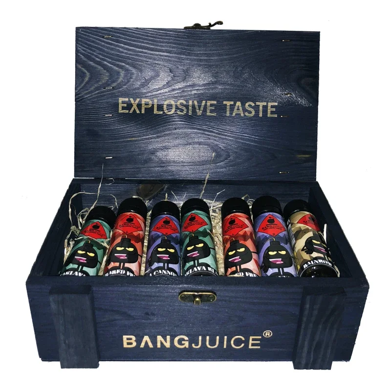 BangJuice® Holzbox Lasered - Blau - Limited Edition