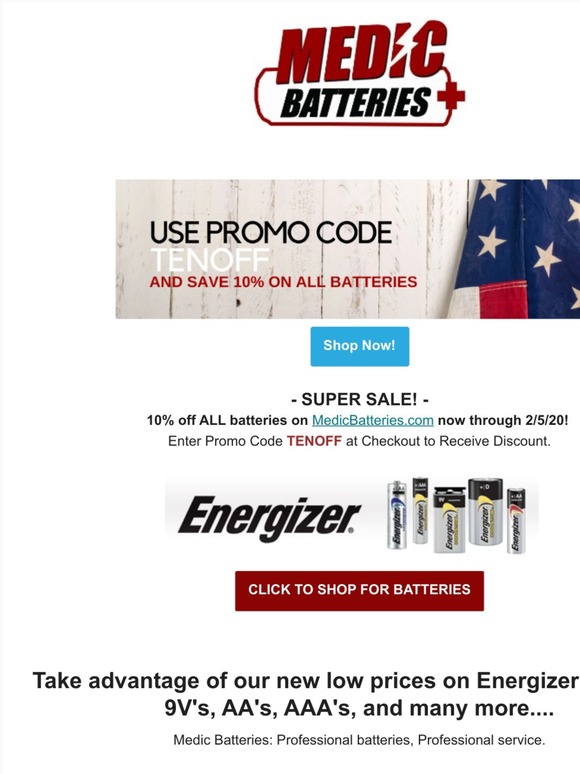Super Battery SALE!