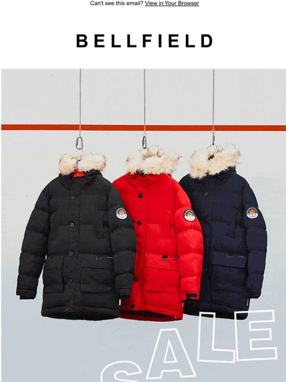 bellfield red parka