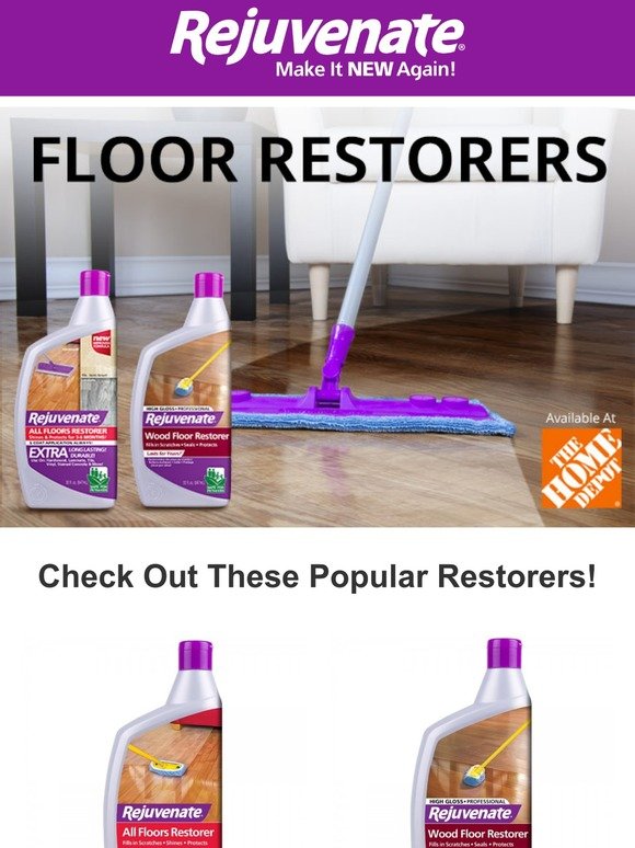 -Make Your Floors Shine with Rejuvenate Floor Restorers