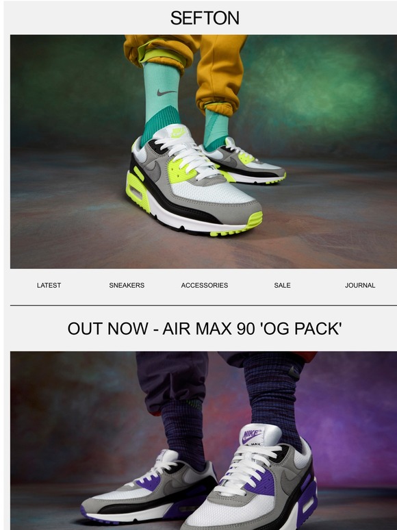 OUT NOW! AIR MAX 90 'OG PACK' & FREE NEXT DAY DELIVERY!