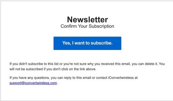 Confirm Your Subscription