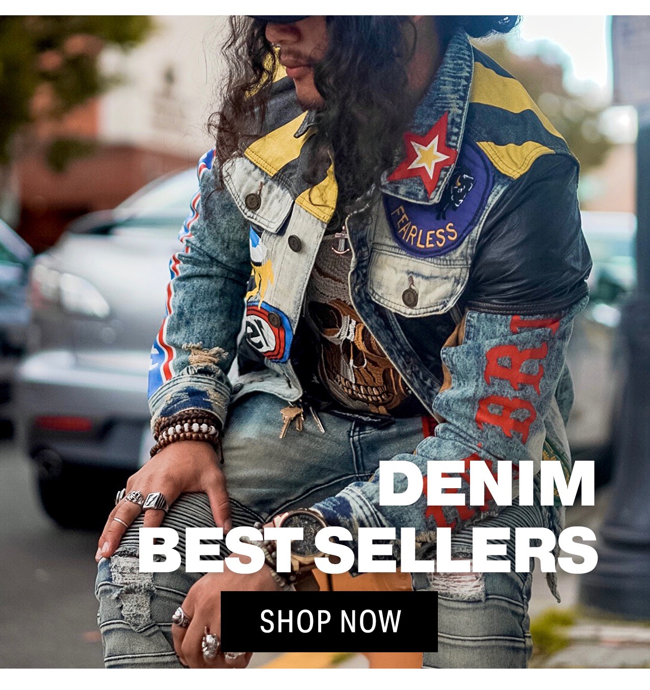 reason crazed denim jacket