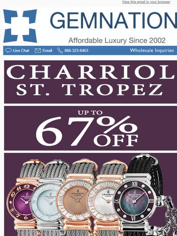 Charriol St. Tropez – Save Up To 67% | Only at Gemnation