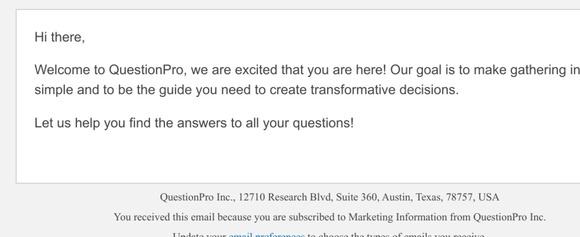 Welcome to QuestionPro! Insights are just around the corner