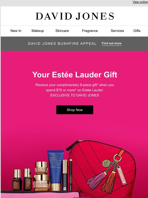 David Jones Estee Lauder Gift Set 2024 towncentervb