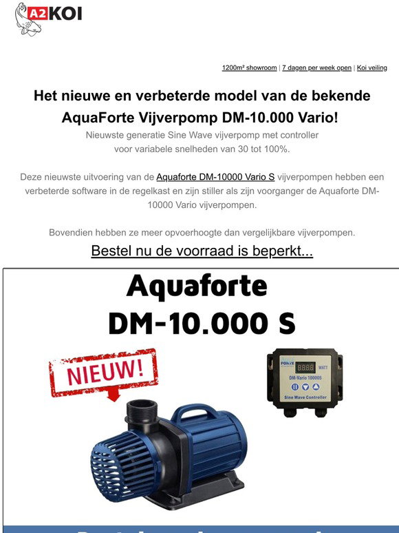 A2koi.nl: Nieuw! DM-10000 Vario S Milled