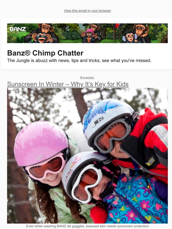 Posts from BANZ® Carewear USA - Chimp Chatter - News from Banz for 01/06/2020