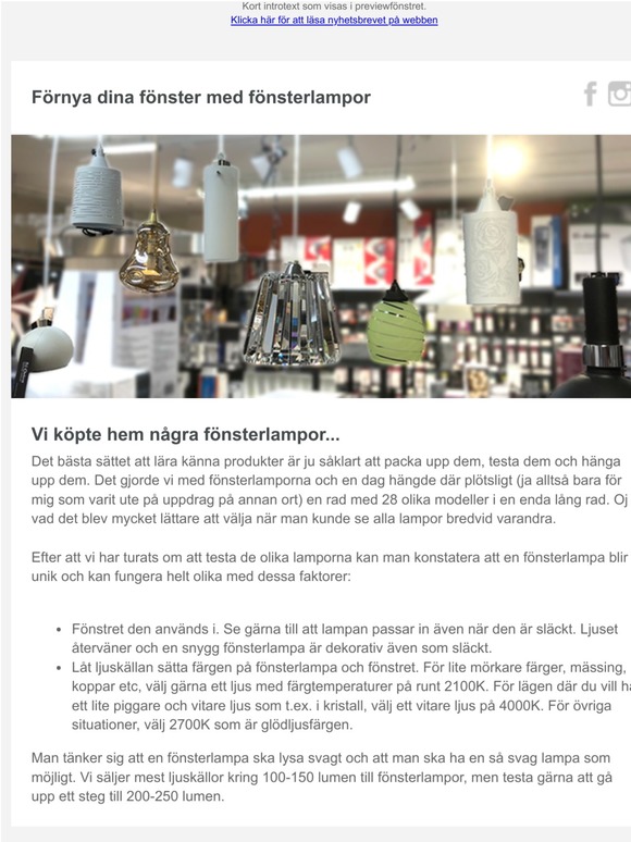 Förnya dina fönster med fönsterlampor och kompaktlysrör som LED
