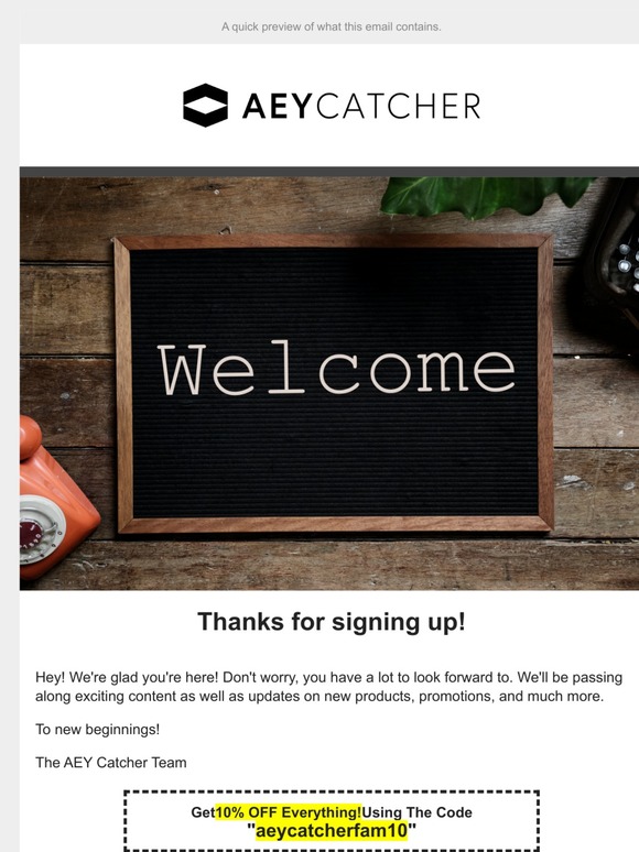 Thanks for signing up!