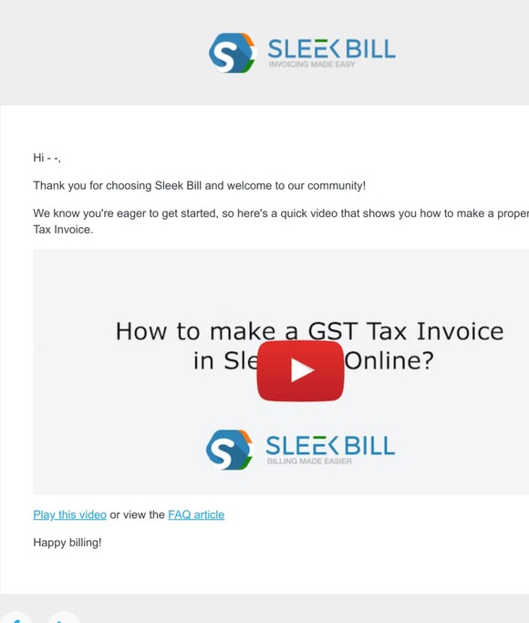 Welcome: Let's make your first GST Tax Invoice