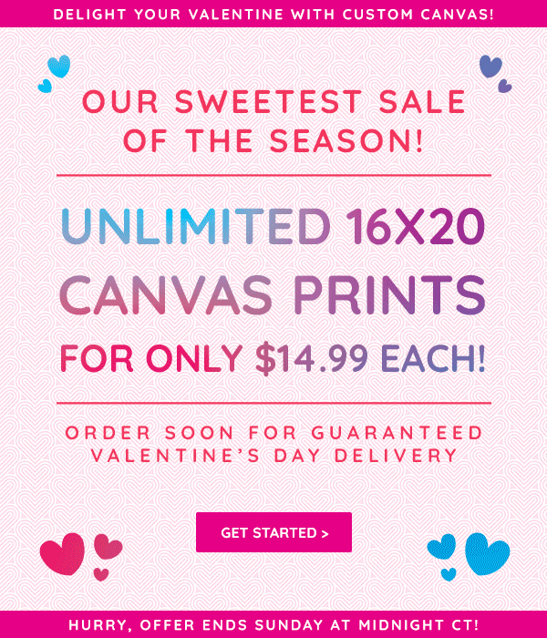 Easy Canvas Prints 💕 Ends TONIGHT 💕 Unlimited 16x20's For 14.99 Each