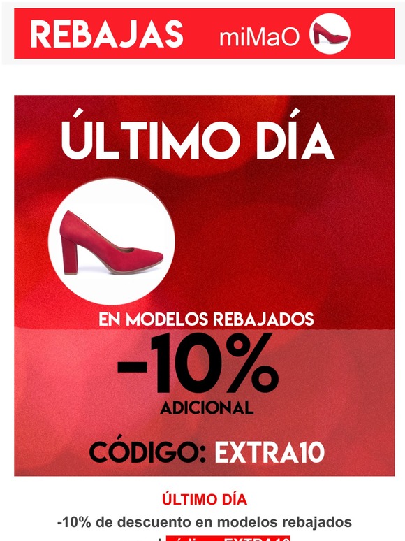 miMaO 10 ADICIONAL en REBAJAS Aprov chalo y estrena