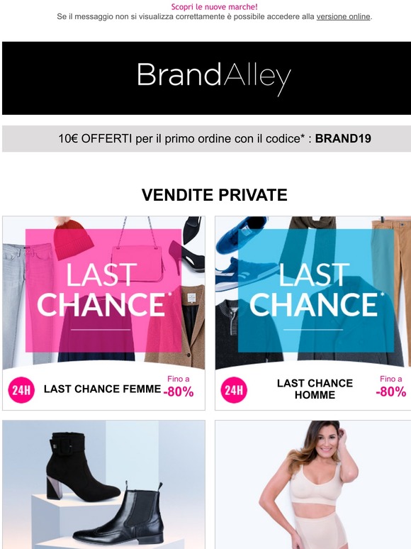 Saldi ultimo giorno : un articolo acquistato, il secondo offerto! Last Chance (-80%), Laura Biagiotti, Duca Di Morrone (-80%), Controlbody (-65%) e altre 2 vendite online