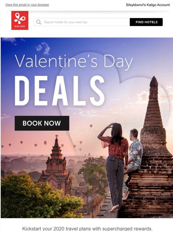 - enjoy Valentine's Day DEALS with up to 11,320 Miles