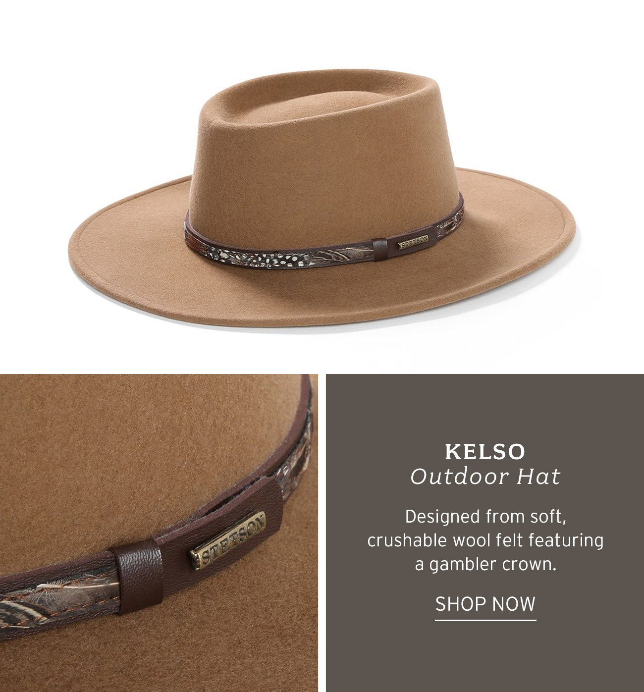 STETSON: Flat-Brimmed Styles to Sport 