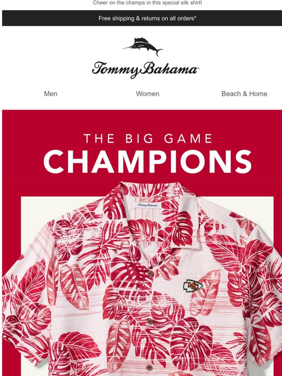 kansas city chiefs tommy bahama shirt