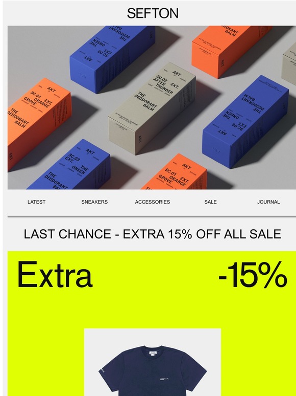 LAST CHANCE FOR EXTRA 15% OFF SALE