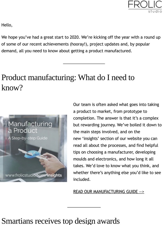 Your product manufacturing questions answered, and a wrap up of 2019
