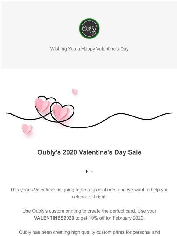 Oubly Valentine's 2020 Sale