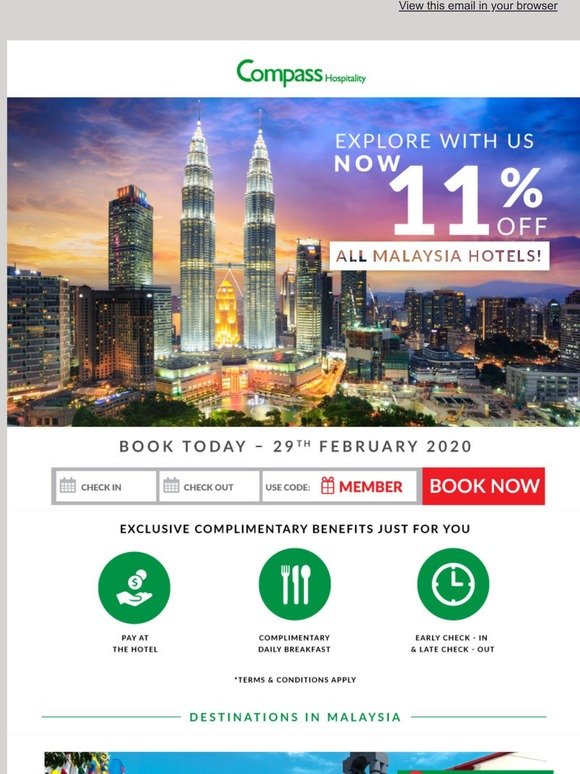 Explore Malaysia with us | Save up to MYR 120 with this week