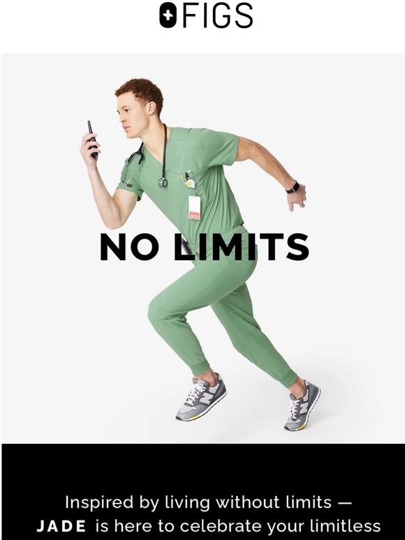 FIGS NEW COLOR No Limits in JADE Milled