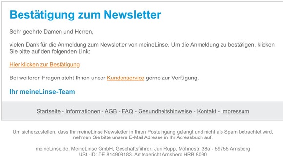 Anmeldung zum Newsletter
