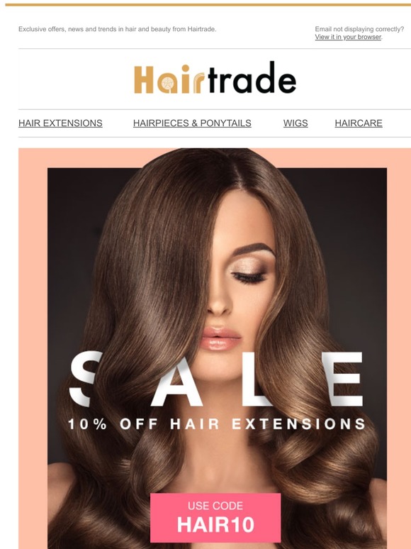 Just for you: 10% off hair extensions ❤