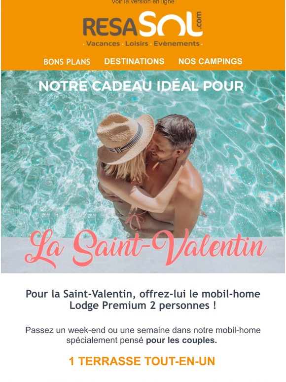💝 Saint-Valentin : Découvrez notre Lodge Premium pour 2 personnes et offre-lui le cadeau de ses rêves...