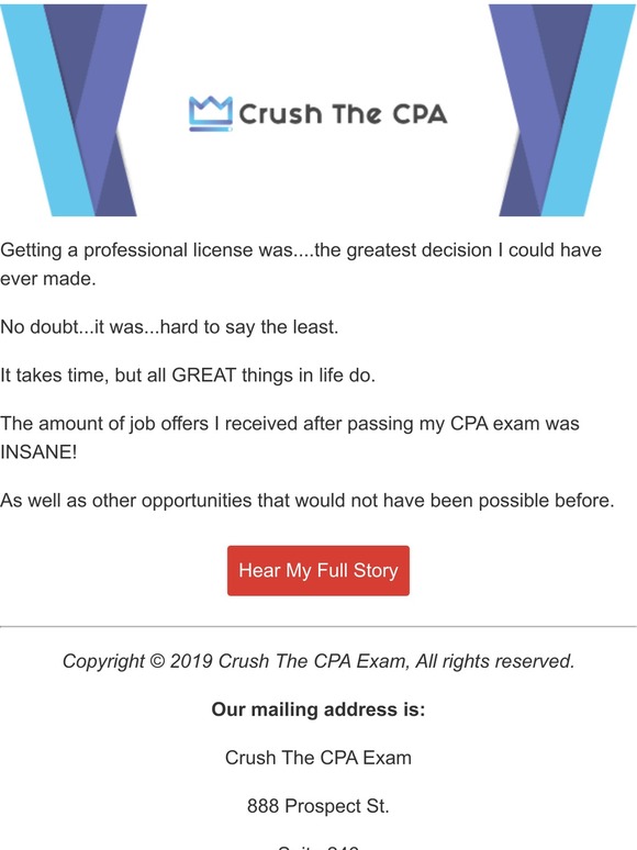 My Story: Change Your Life for the Better by Becoming a CPA