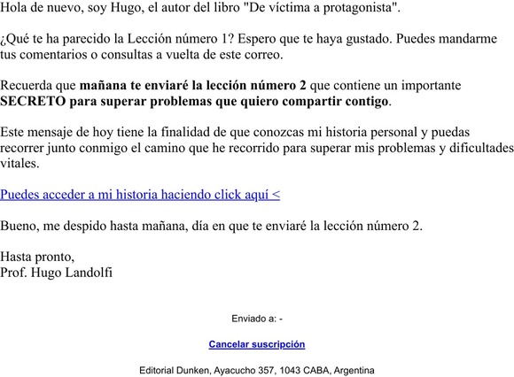 [Victima-Protagonista] Mi historia personal
