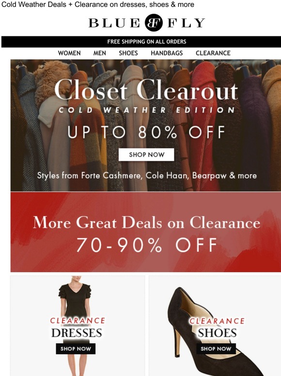 Bluefly.com: Bluefly - Winter Closet Clearout! Up To 80% Off + More 