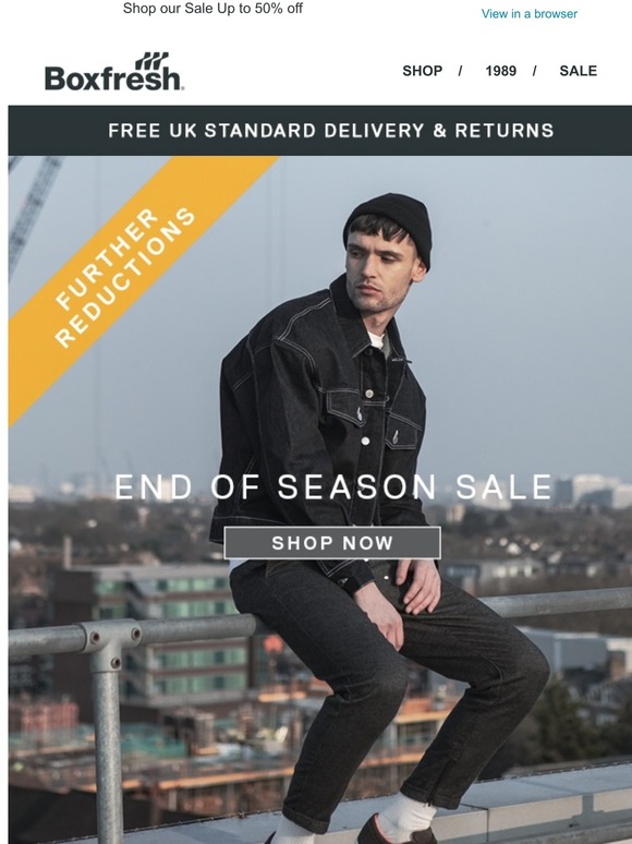 Further Reductions | Up to 50% Off