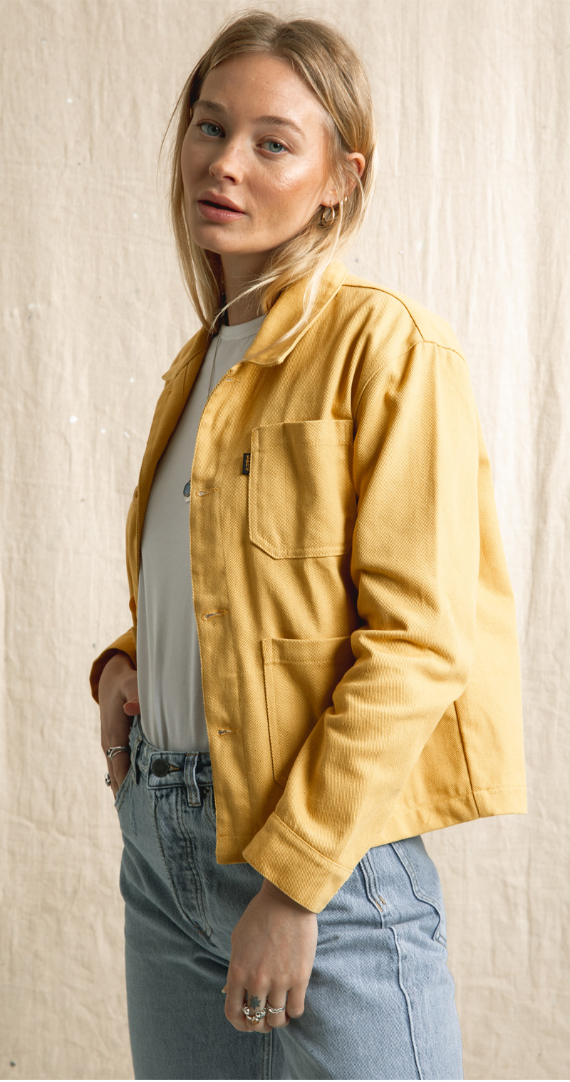 yellow chore jacket