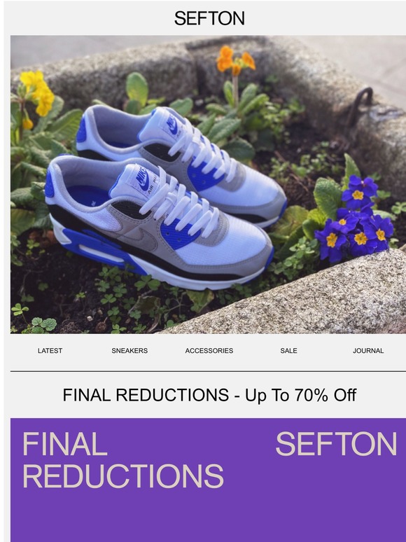 FINAL REDUCTIONS - Up To 70% Off