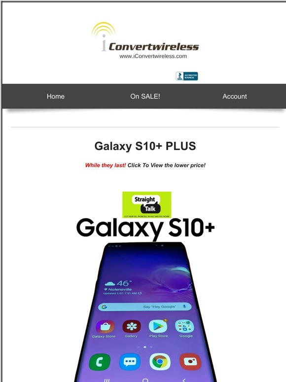 -~🔥🔥 SALE: Galaxy S10+ PLUS for Straight Talk.......FEW LEFT 🏃💨