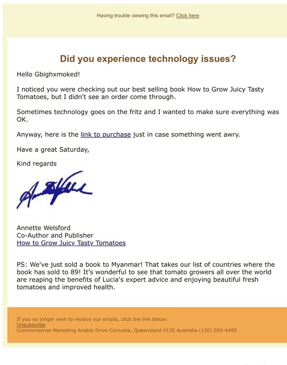 Did the technology malfunction?